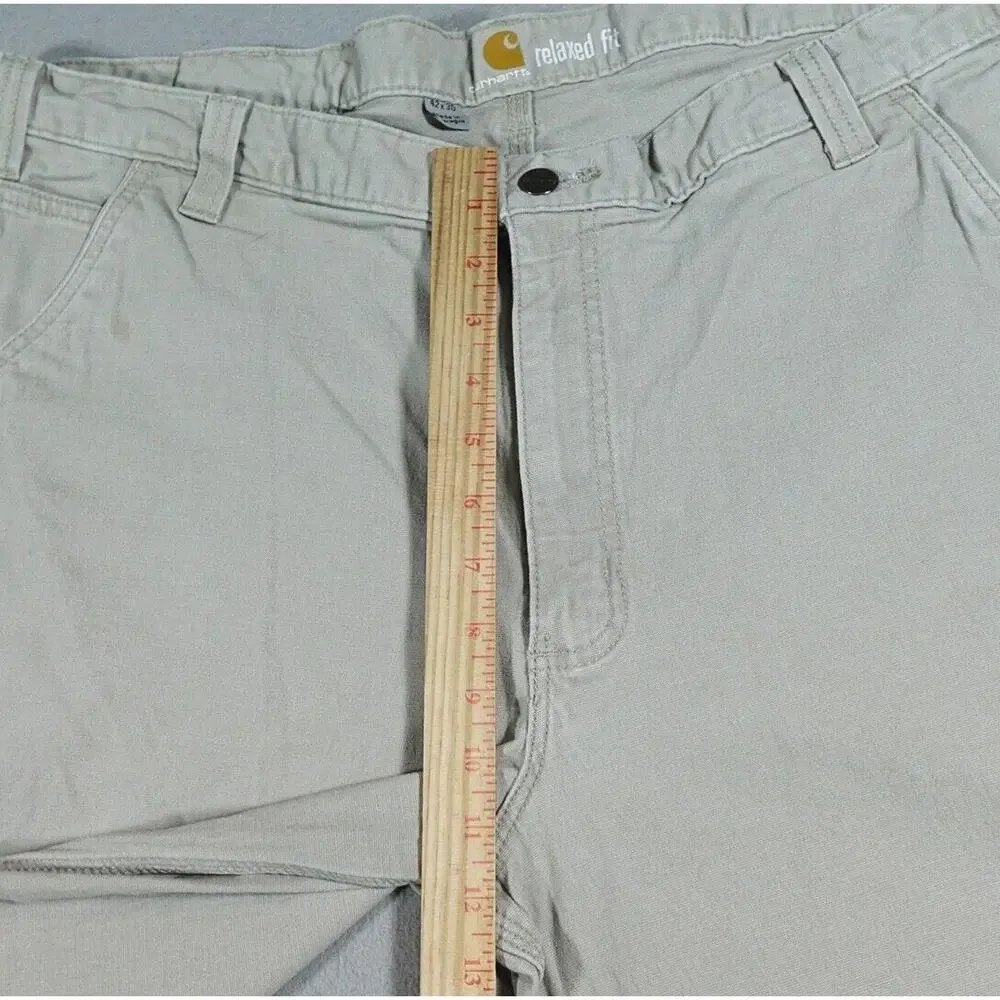 Carhartt Work Pants Size 40x28Gray Relaxed Fit Outdoor side Pocket‎ Tag 42x30